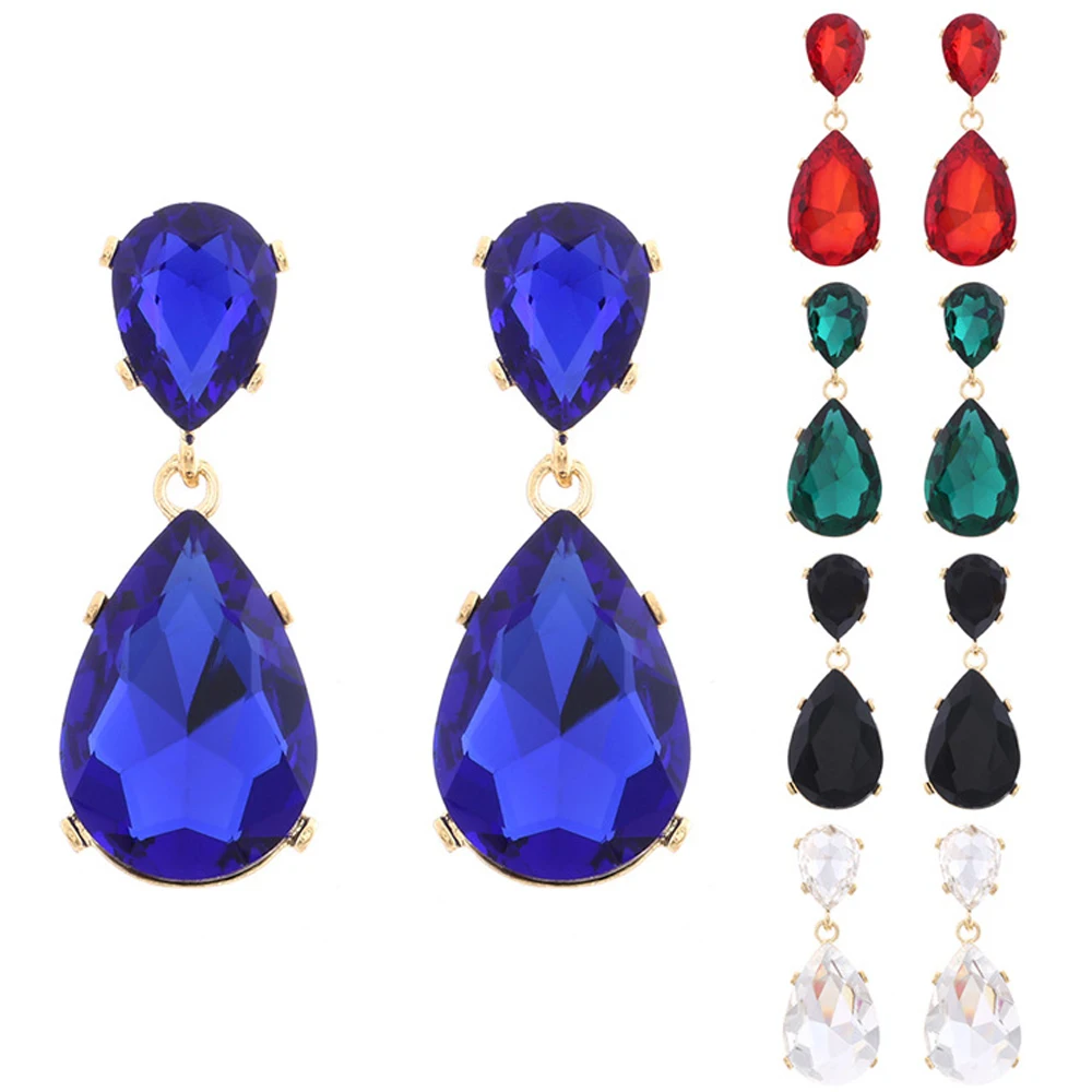 2020 New jewelry drop-shaped earrings female personality wild exaggerated earrings，Engagement Romantic Style Water Drop Shape | Украшения
