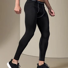 Degli uomini di Calzamaglie di Compressione Pantaloni Corsa E Jogging Leggings Uomini Malla Deporte Hombre Mens Fitness Leggings Calzamaglie Uomini Palestra Pantaloni a Sigaretta