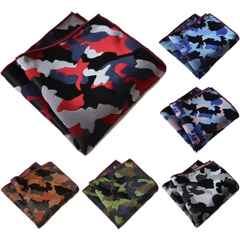 

Men Classic Camouflage Handkerchief Wedding Party Pocket Square Hanky One Size BWTYX0302
