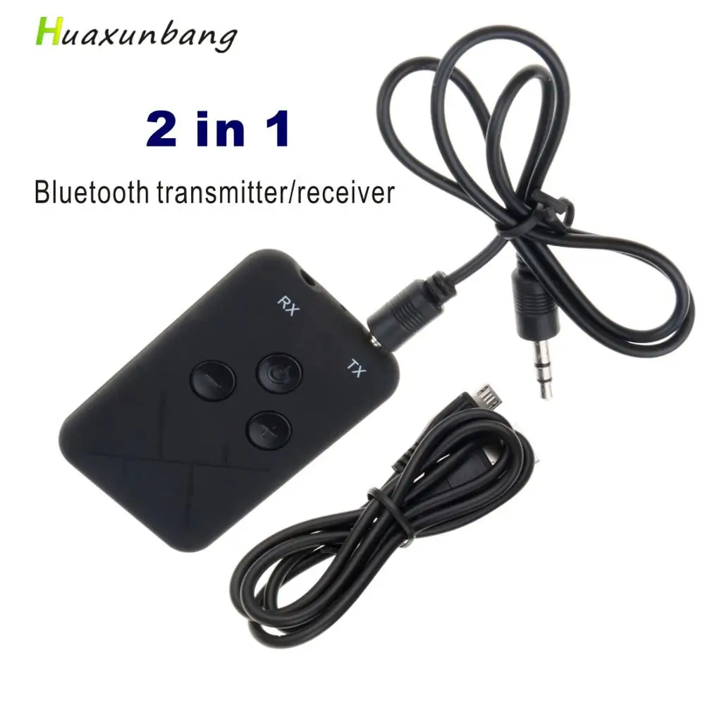 3.5mm AUX Audio Wireless adapter 5.0 Bluetooth Receiver 2 in 1 Adapter Stereo Transmitter for iphone Car TV PC Speaker