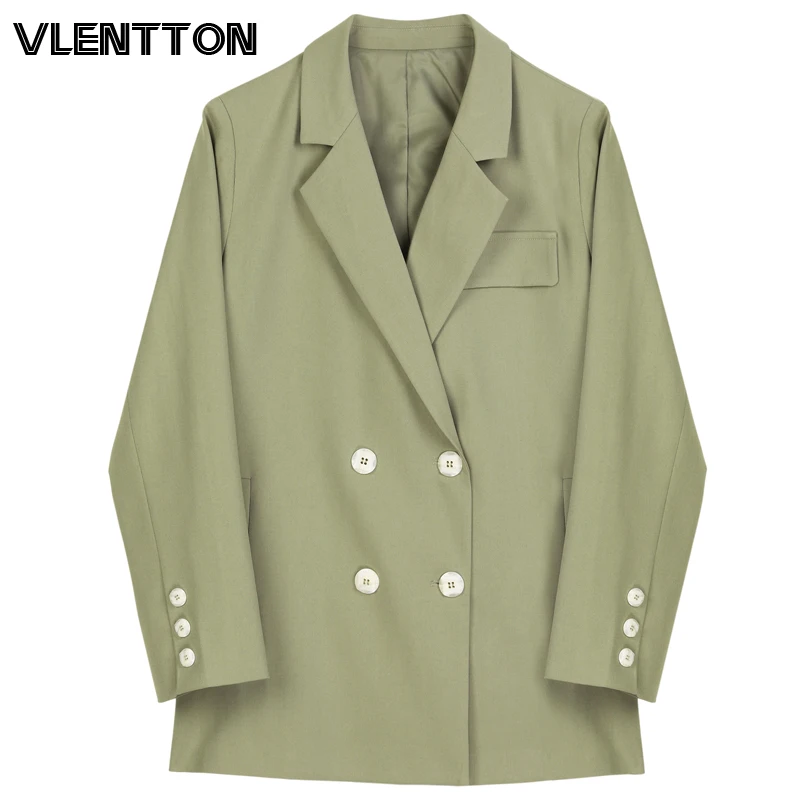 

2020 Spring Autumn Lace Up Blazer Jacket Women Chic Button Solid Loose Korean Suit Coat Female Tops Office Lady Blazers Feminino