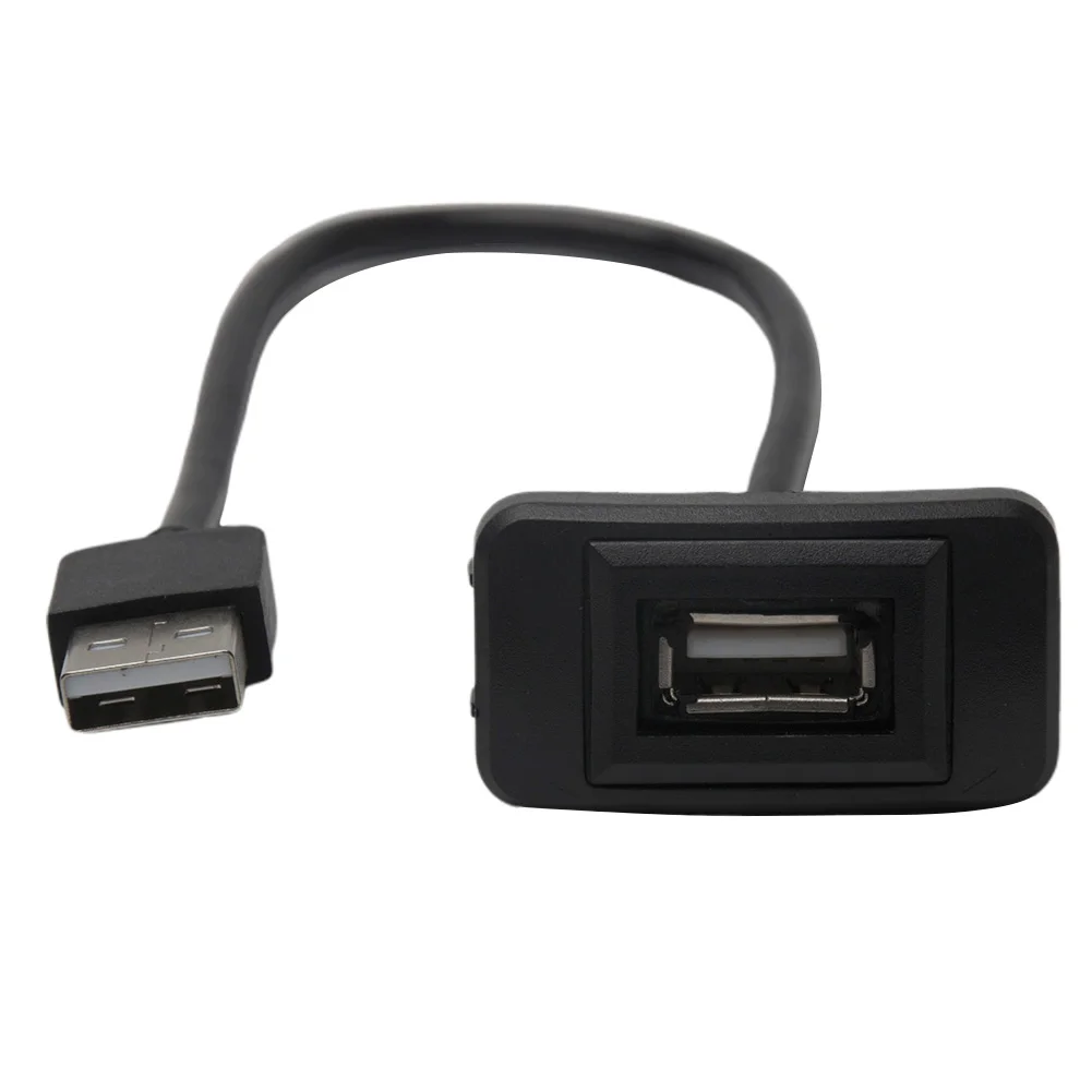 Провод зарядки USB Интерфейс удлинитель передачи данных Кабель адаптер Черный