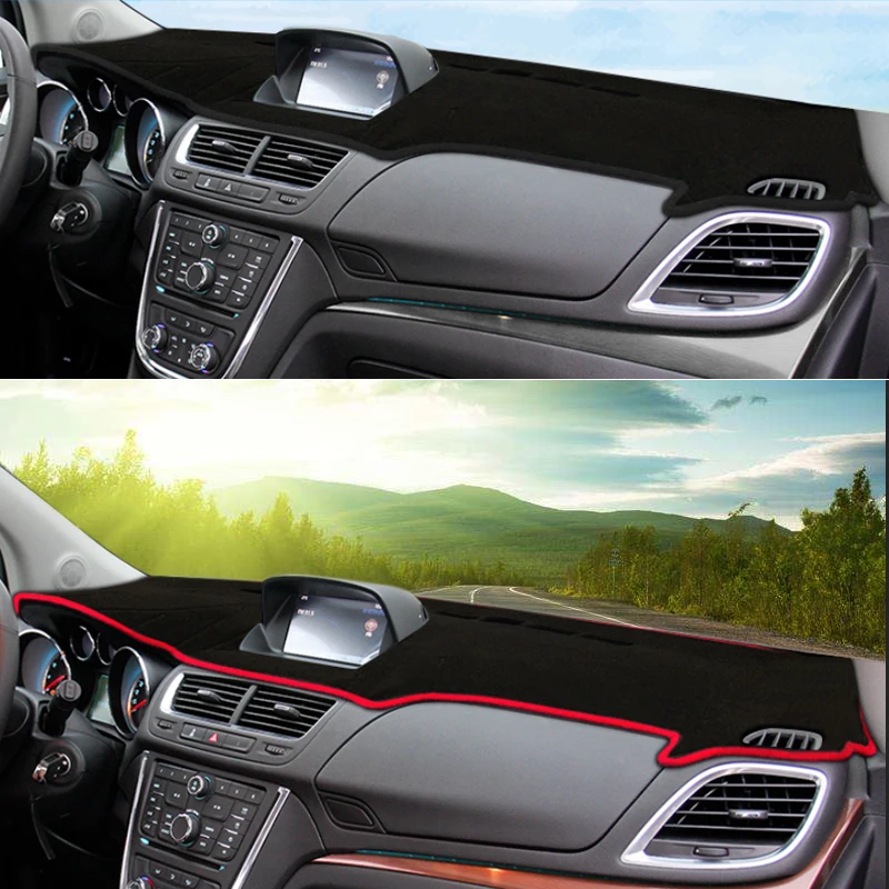 Car Styling Dashboard Protective Mat Shade Cushion Pad Interior For Opel Mokka Buick Encore 2013- LHD&RHD Auto Accessory