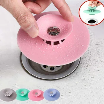 

Kitchen Sink Drain Strainer Stopper Rubber Circle Silicone Sink Strainer Filter Stopper Floor Drain Hair bathroom Basin Stopper