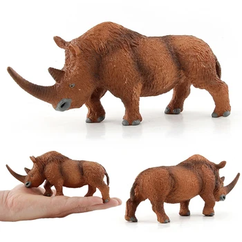 

Wild Life Action Figure Simulation Rhinos Models Toys for Children Kids Collection Animal Figure Toys Gift Rhinos Figurine Home