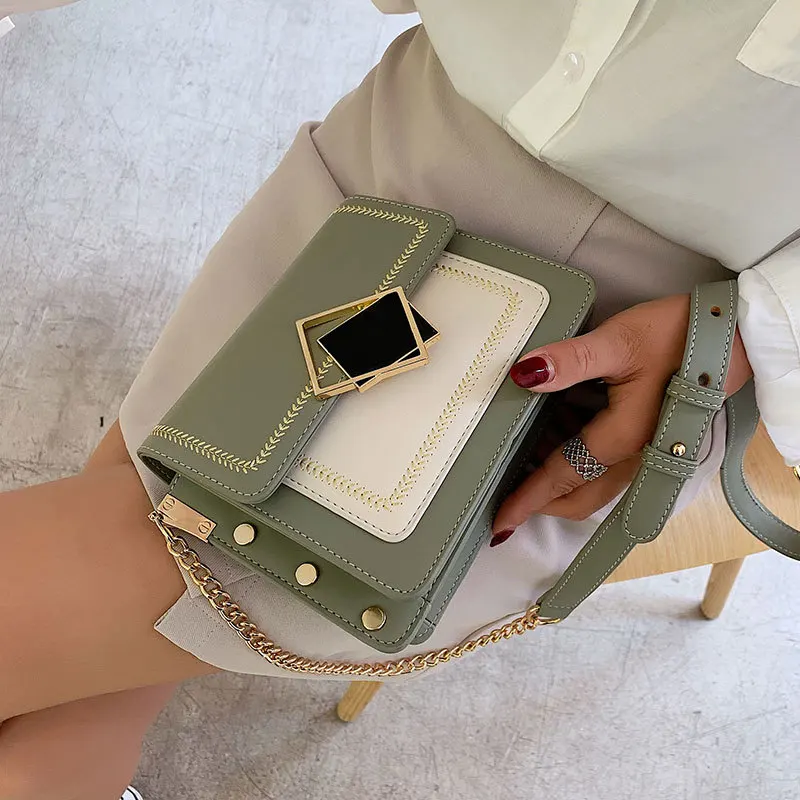 Женская сумка мессенджер 2019 известный дизайнер маленькая через плечо Золотая