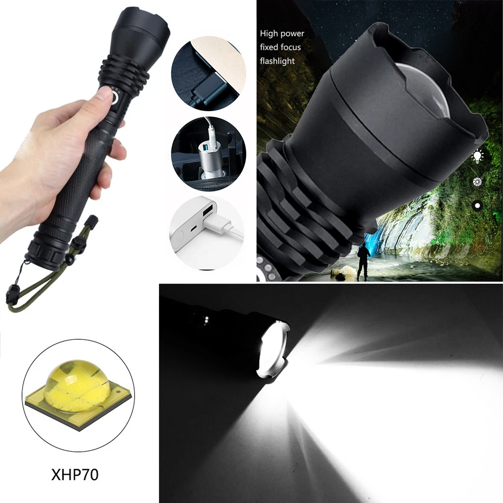 USB Перезаряжаемый фонарик супер яркий телескопический зум тактический светодиодный прожектор X71 X82 X92 гибкий растяжимый фонарь