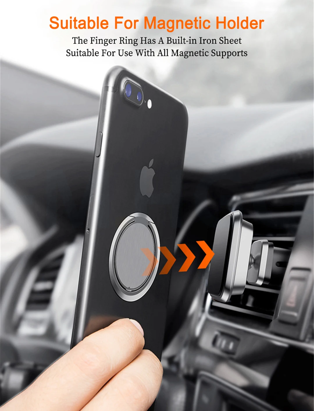 Металлическое кольцо-держатель для телефона, подставка, вращение на 360 градусов, универсальный мобильный телефон для iphone 11, XR, samsung, huawei, магнитное автомобильное крепление, аксессуары
