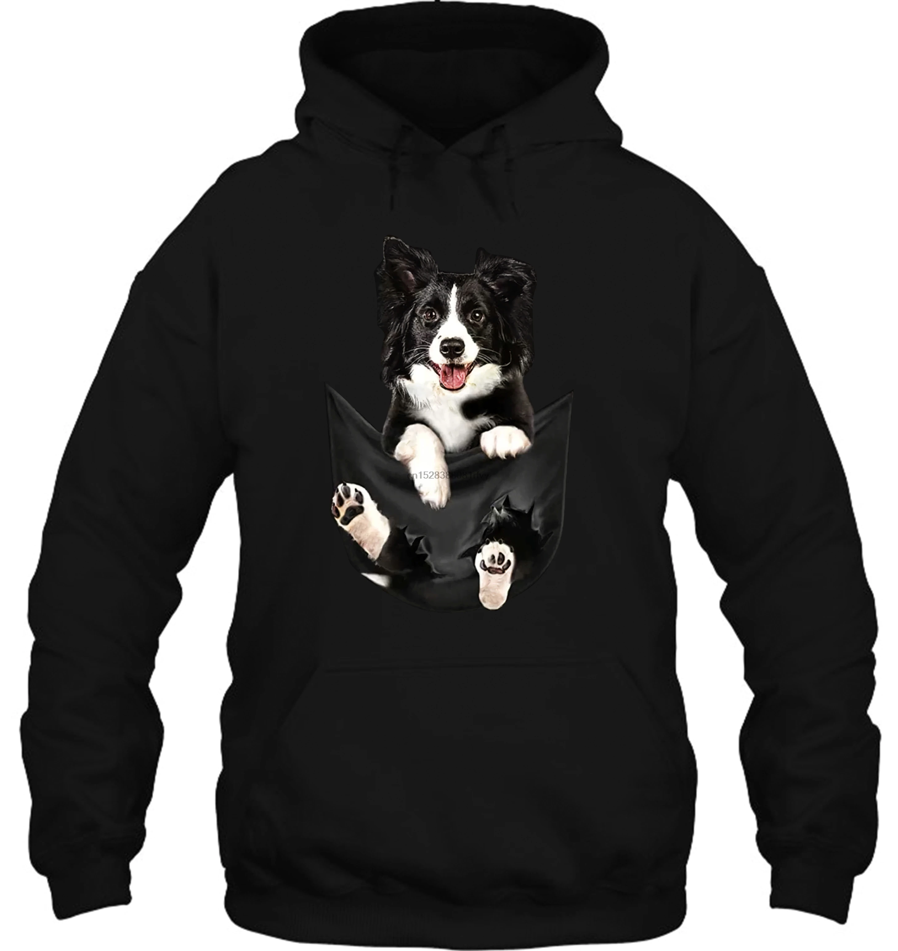 Мужская толстовка с капюшоном бренда Border Collie в кармане женская уличная одежда