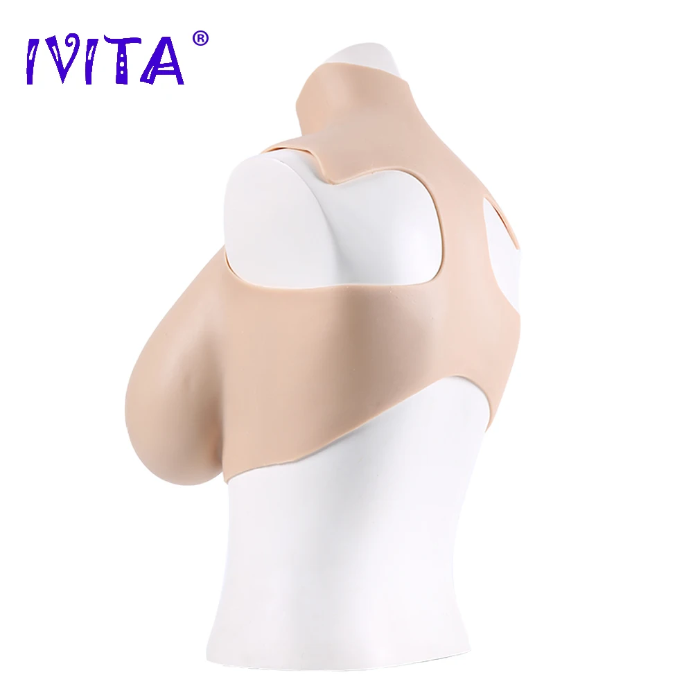 IVITA 100% искусственный силиконовый Грудная Форма Ложные Грудь для трансвеститов