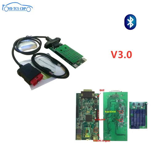 5 шт./лот DHL VD TCS CDP с bluetooth 3,0 pcb 2016R0 keygen Scan vd ds150e cdp для delphis obd obd2 автомобильный грузовик диагностический инструмент - Цвет: V3.0 with Bluetooth
