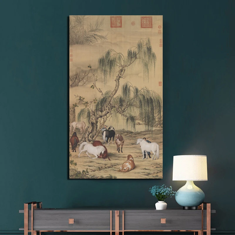 

Giuseppe Castiglione Canvas Painting Print Living Room Home Decoration Modern Wall Art Oil Painting Posters Picture Framework HD