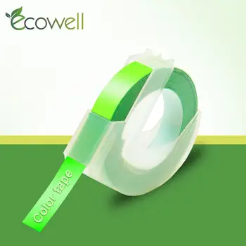 

Ecowell 3D Embossing Tape Compatible for Dymo PVC Printer Ribbons Multiple Colors for 1610 1880 12965 1610 Label Printers
