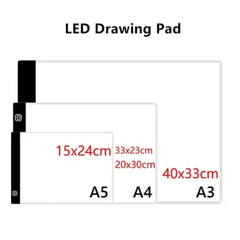

A3 A4 A5 LED Drawing Tablet Digital Graphics Pad USB LED Light Pad Copy Board Electronic Art Graphic Painting Writing Table