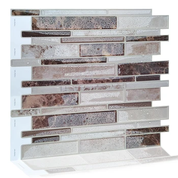 

Self Adhesive Vinyl Mosaic Backsplash Kitchen Subway Smart Tiles Peel and Stick