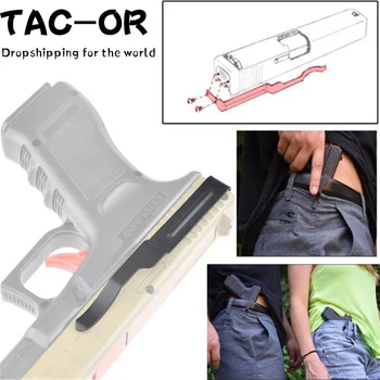 

Tactical Concealed Carry Pistol Clip Slides Waist Sleeve Belt Holster for Hunting Glock 17/19/22/23/24/25/26/27/28/31/34/35/36
