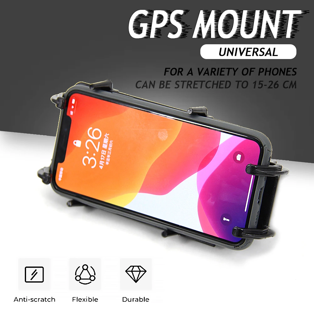 NEW Universal FOR BMW FOR HONDA FOR YAMAHA FOR KAWASAKI Motorcycle Mobile Phone Holder Mount NEW Black Navigation Bracket GPS new mobile phone gps navigation handlebar holder support bracket for bmw r1250rs r1250 rs