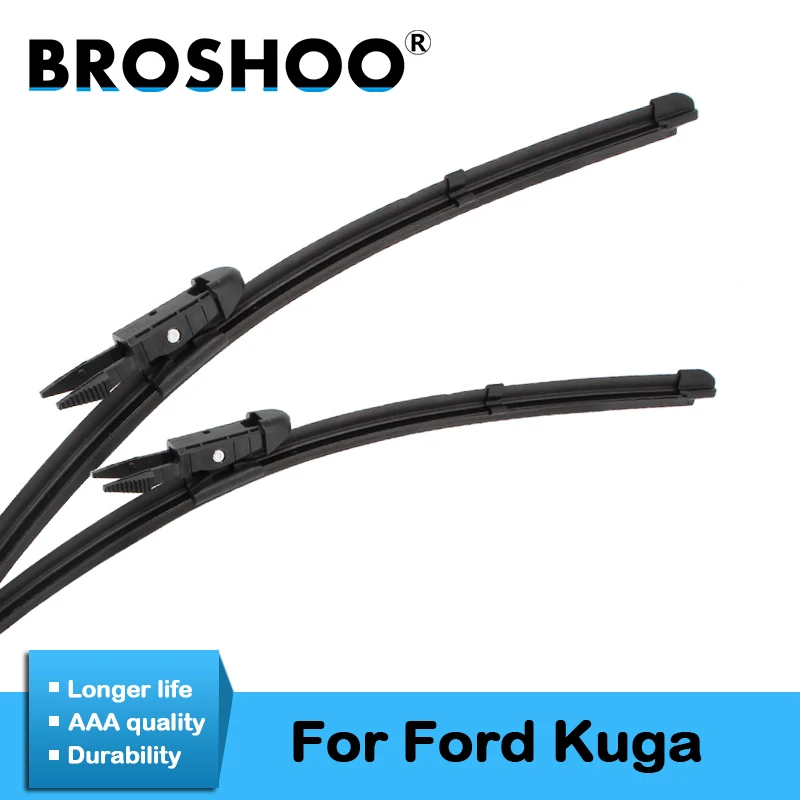 BROSHOO Car Windshield Wiper Blade Natural Rubber For Ford Kuga MK1 MK2 2008 2009 2010 2011 2012 2013 2014 2015 2016 2017 2018 | Автомобили
