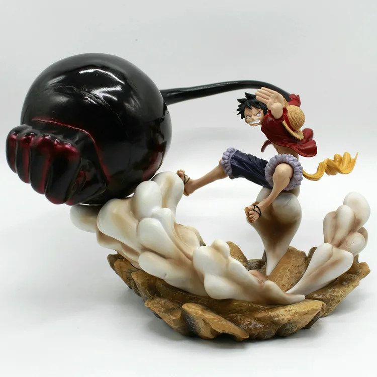 Anime One Piece Monkey D Luffy Gear 3 Anime Figure 17cm Gk Luffy Gear Third Pvc Action Figure Collection Model Toys