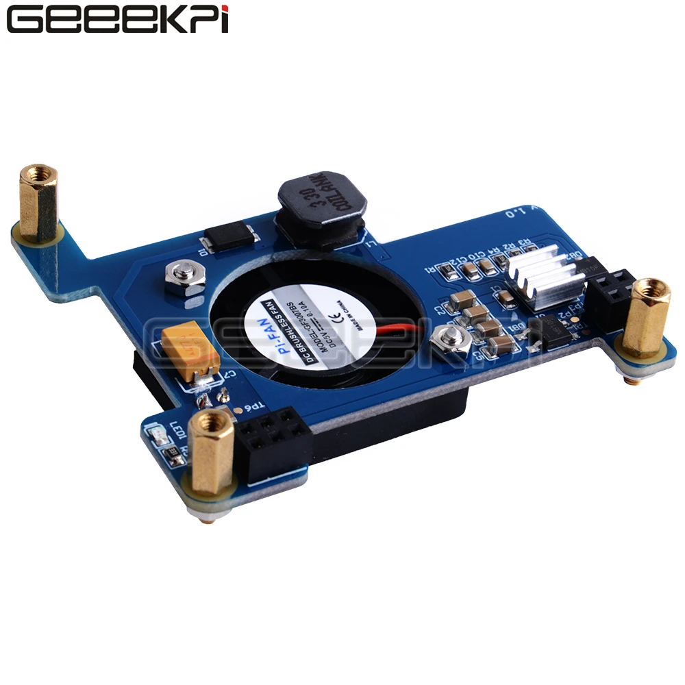 

GeeekPi PoE HAT Module Power-Over-Ethernet Expansion Board with Cooling Fan 30x30x7mm for Raspberry Pi 4B / 3B+