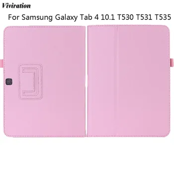 

Flexible Protector Shell Skin Flio Leather Stand Case Cover For Samsung Galaxy Tab 4 10.1 SM T530 T531 T535 Cover Tablet PC Case