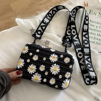 

Women's Bag New Cool Box Mini Bag Western Style Broadband Fashion All-match Shoulder/Crossbody Bag Daisy Bag