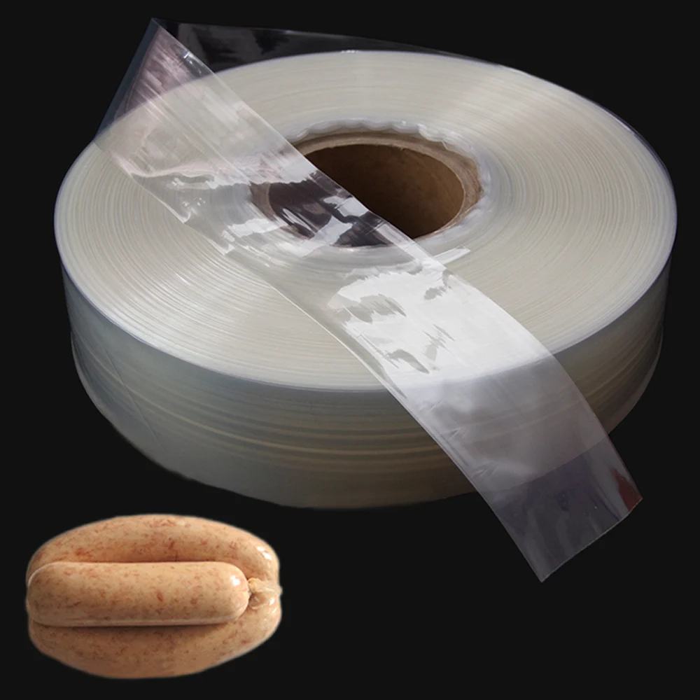 

30m Food Grade Casings for Sausage Salami Wide 50mm Shell for Sausage Maker Machine Hot Dog Ham Plastic Casing Inedible Casings