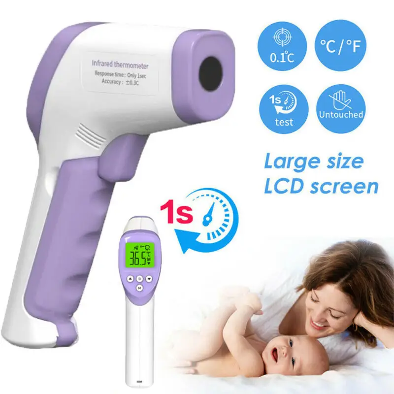 

LCD Digital Non-contact IR Infrared Thermometer Forehead Adult Body Temperature New 2020