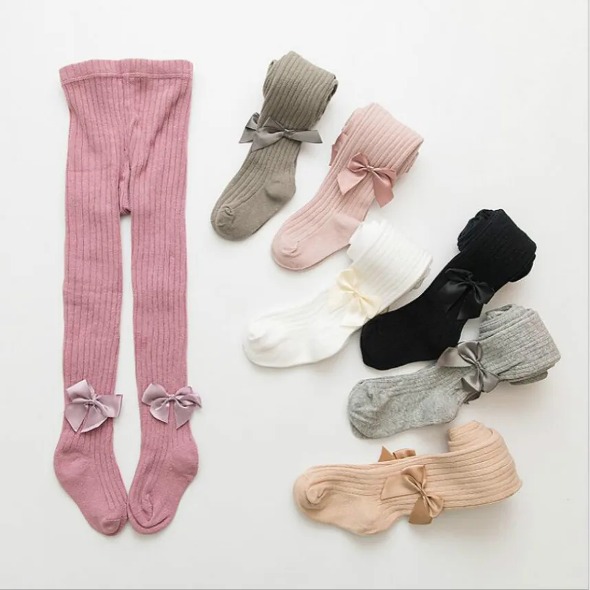 Girl Winter Bowknot Tights Cotton Baby Pantyhose spring autumn rabbit baby socks baby pantyhose children's pants Leg Warmers 1