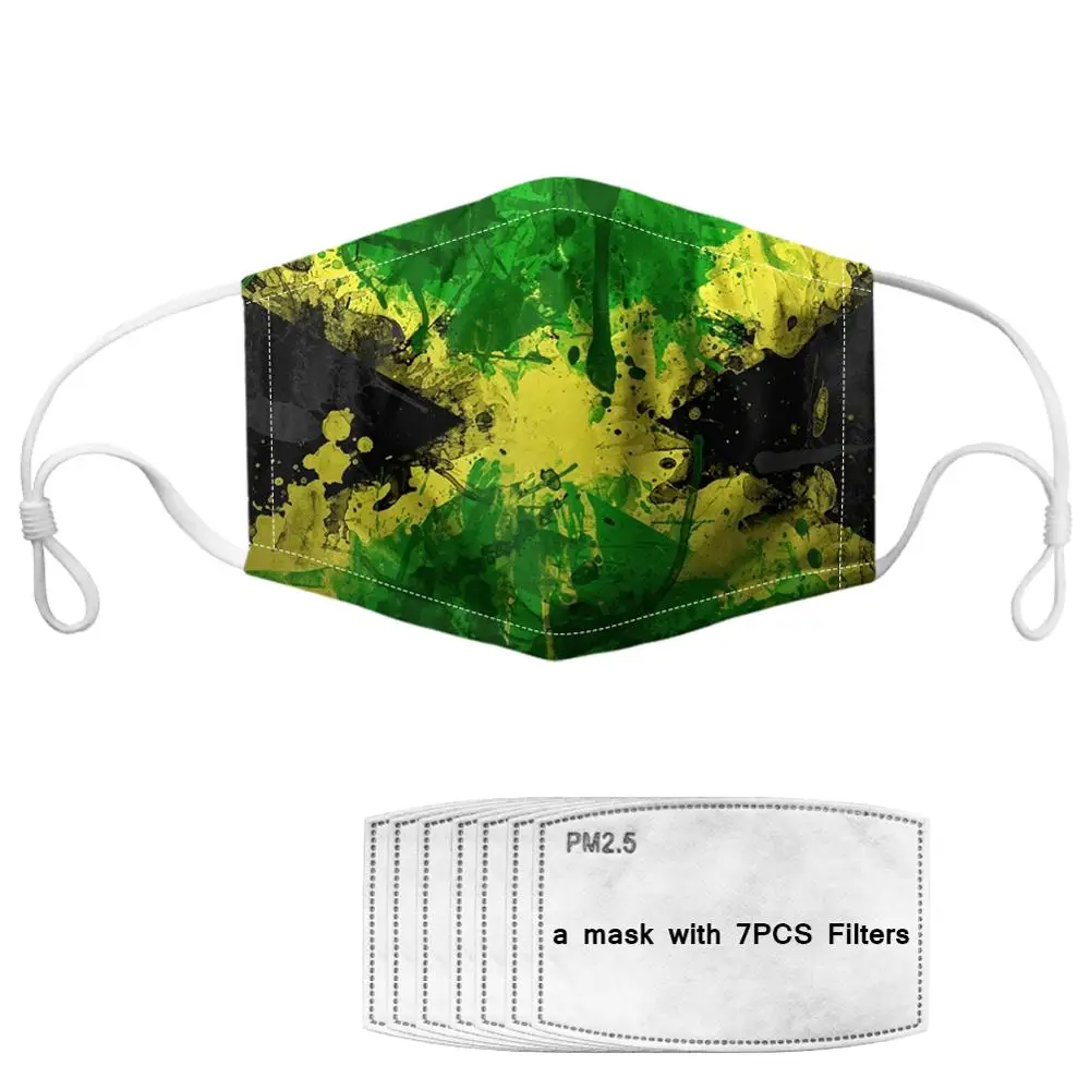 

7Pcs PM2.5 Filter Gas Masks Carbon Insert Women Men Anti-dust Masks Washable Mask Reusable Face Mask Non-disposable Moth Mask