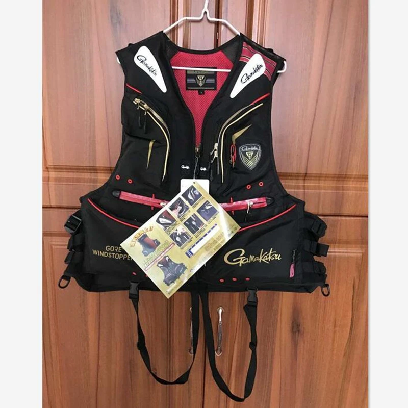 2020 New Gamakatsu Life Jacket Men Outdoors Buoyancy Vest Sports Multi-functional Breathable Fishing Vest Clothes Life Vest
