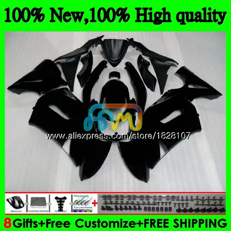 Корпус для KAWASAKI 650R ER6 F 650 R ER 6 F ER6F 06 650R-ER6F 6BS. 47 ER-6F ER 6F 06 все обувь на плоской подошве; цвет черный, 07 08 2006 2007 2008 обтекатель - Цвет: No. 1