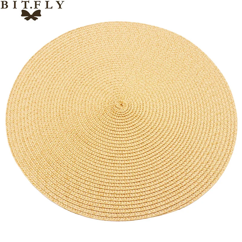 Dining Kitchen Hotel Round Table Mat Insulation Pad Home Wedding Decor Placemat