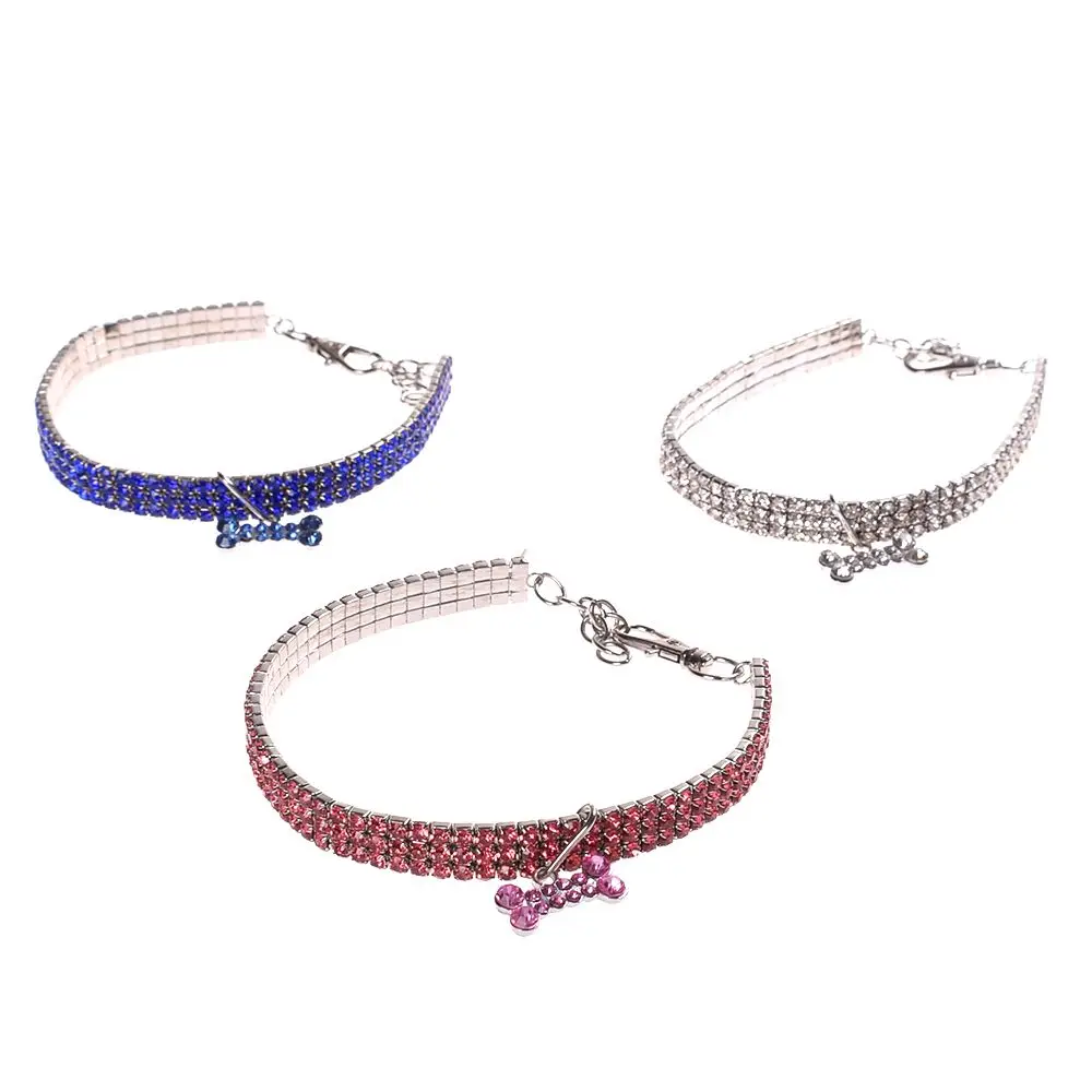 Crystal Dog Collar Diamond Puppy Pet Shiny Full Rhinestone Necklace Collar Collars for Cat Collar Little Dogs Supplies Crystal Dog Collar Diamond Puppy Pet Shiny Full Rhinestone Necklace Collar Collars for Cat Collar Little Dogs Supplies