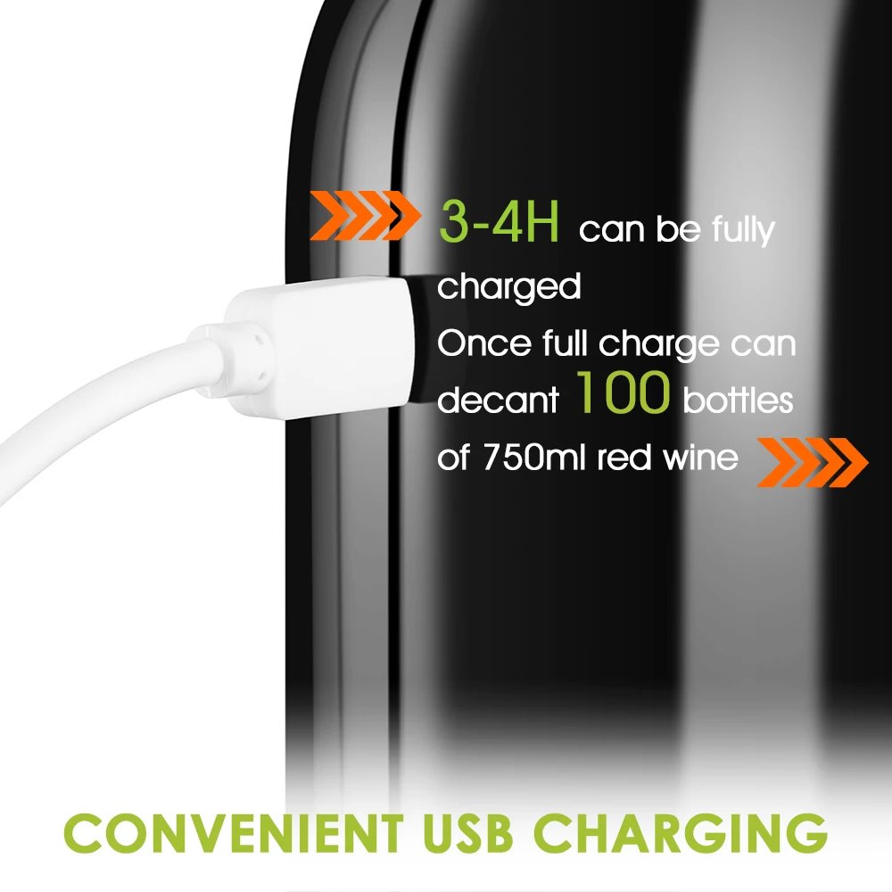 Portable Electric Wine Pourer & Decanter 8 Portable Electric Wine Pourer & Decanter 8
