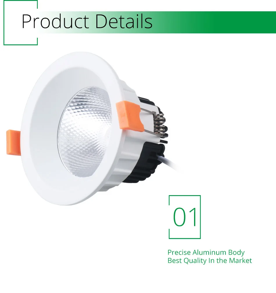 Белый светодиодный светильник из алюминия 90-260 В AC круглый светодиодный светильник фойе встроенный светильник панель светильник Точечный потолочный светильник s