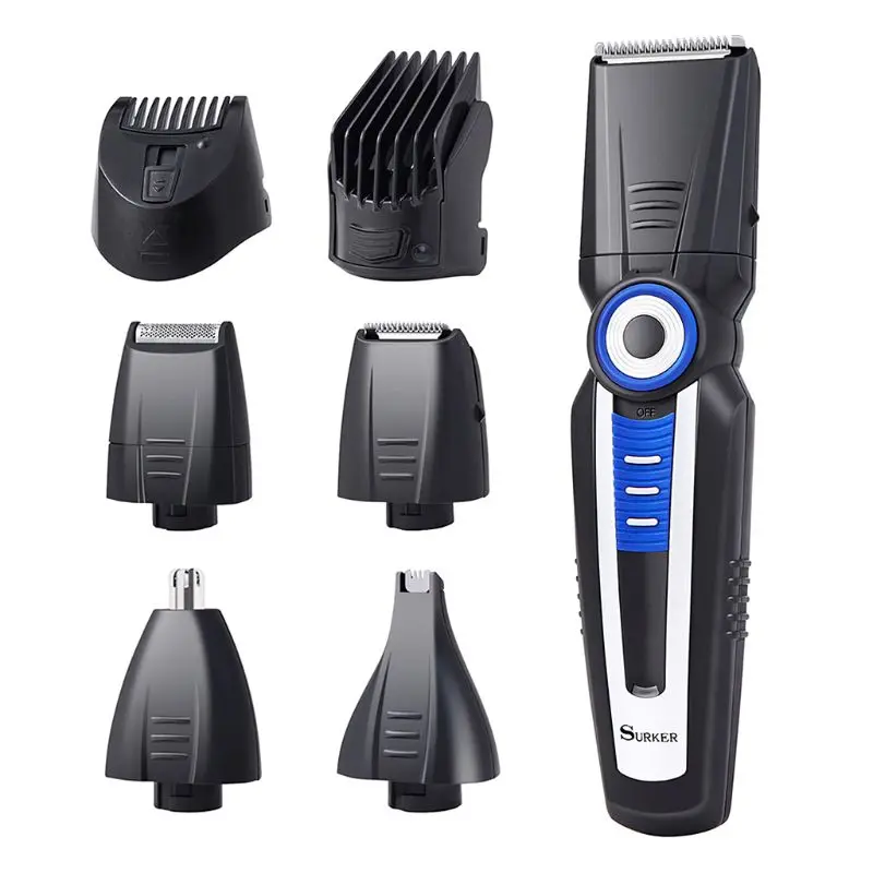 5 in 1 Electric Barber Hair Trimmer Nose Hair Clipper Beard Chamfer Shaving Machine Multi-function