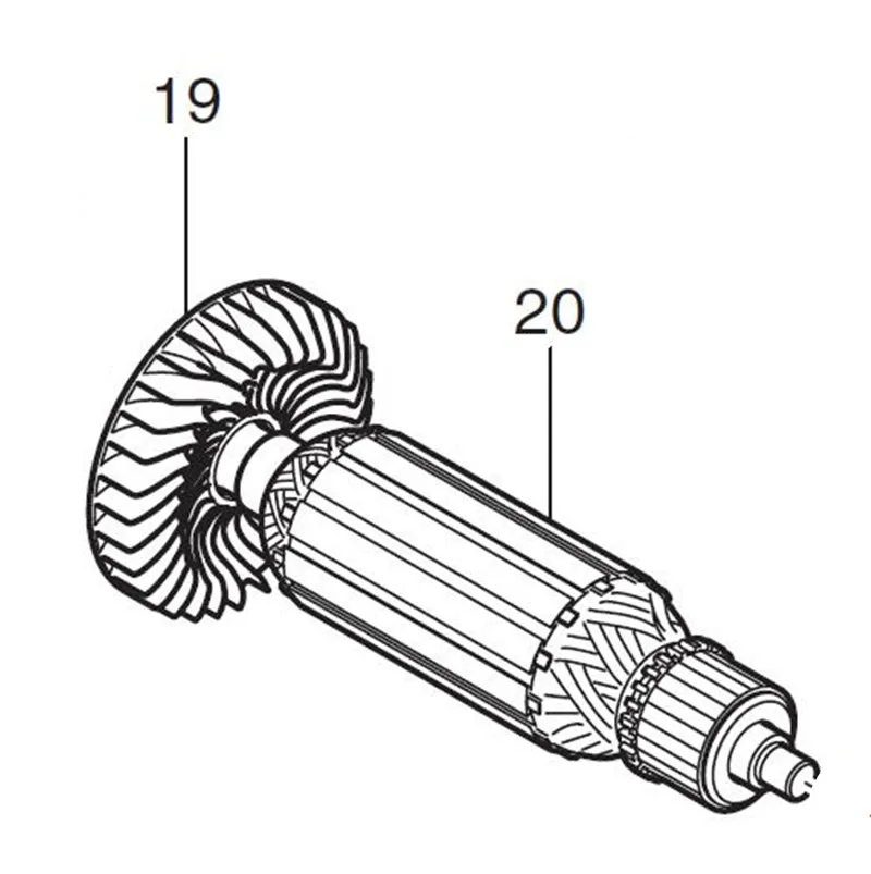 AC220-240V MAKITA 518889-7 ротор якорь электродвигателя для GD0601 ротора