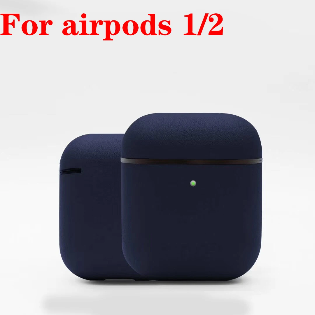 B4 For airpods 1 2 Funda TWS для AirPods PRO/Airpods 1/2 чехол Роскошный чехол из натуральной кожи для Air pods Pro 3 чехол для наушников - Цвет: B4 For airpods 1 2