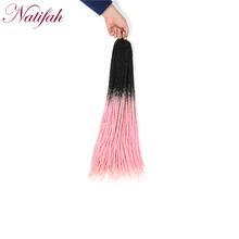 Natifah Омбре плетение волос 24 дюйма 20 корней/упаковка Сенегальские крученые волосы крючком косички синтетические плетеные волосы для женщин