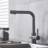 Multiple Colors Retail Oil Rubbed Bronze Deck Mounted Single Hole Two Handles Kitchen Mixer Faucet Drinking Faucet ► Photo 3/6