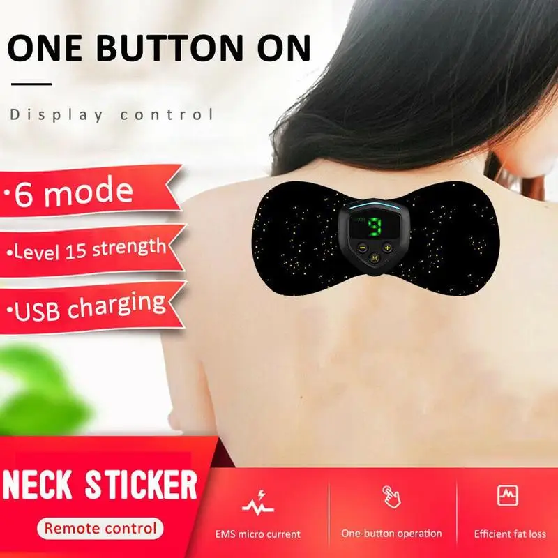 

Pulse Massager Mini Portable Massage Stickers Relax Muscle Therapy Massager,Magic massage Multi-function Neck stickers