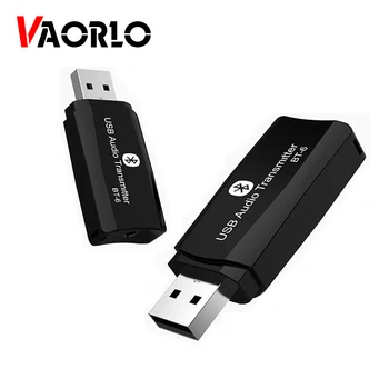 

VAORLO USB Bluetooth transmitter For PC TV 3.5mm AUX Jack 5.0 Bluetooth Receiver For Car Mini Stereo Audio Wireless Adapter Aptx