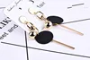 Brass plating single hole flat strip pendant diy handmade jewelry ear jewelry earrings material package accessories ► Photo 2/6