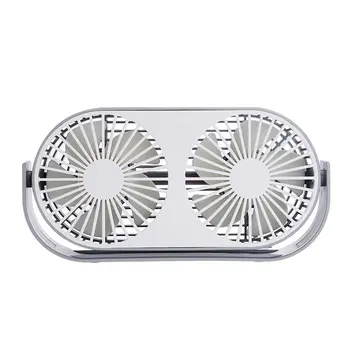 

Practical Double Head Desktop Fan Creative Multi-function Aromatherapy Fan Office Mini Usb Small Fan