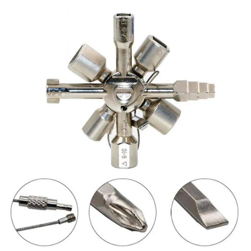 10 в 1 многофункциональный электрик сантехник утилита крест крестовой ключ