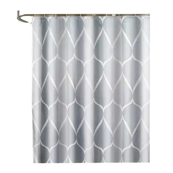 

1PC Waterproof Shower Curtain Polyester Bath Curtain for Home Hotel Bathroom Store
