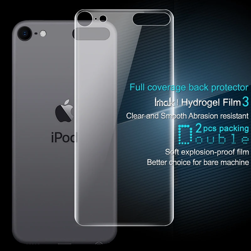 Для Apple iPod Touch 7 защитная пленка IMAK Hydrogel III Передняя и задняя 0,15 мм пленка из мягкого ТПУ для Apple iPod Touch 6 не стекло - Цвет: 2PCS Back