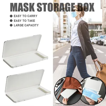 

2pc Moisture-proof Portable Face Masks Organizer Cleanning Storage Box Costumes Cosplay Accessories Masque Mascarill Mouth Mask