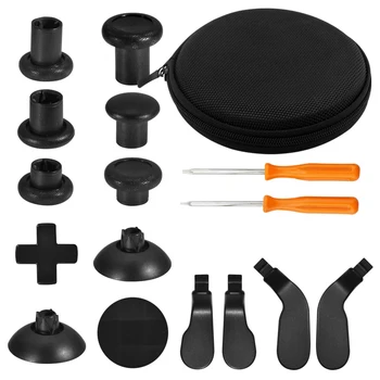 

Hot for One Elite Wireless Controller 14 Pcs Metal Replacement Thumbsticks Joystick Caps Paddle Dpad Hair Trigger Lock